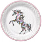  Unikornis Graphic Wild papírtányér 8 db-os 22, 7 cm (PKK055636) - oliviashop