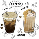  Kávé Styles szalvéta 20 db-os 33x33 cm (PKK772411) - oliviashop