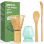  Alaifu Matcha Szett 4 részes Kezdőkészlet Seprű Kanál Fogantyú (D4J)