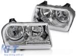  Tuning headlight set suitable for Chrysler 300C 2005-2008 with chrome base, with dynamic indicators, left and right (ABCRHX6010518)