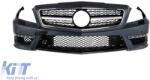  Maxton Design spoiler suitable for standard front bumper of Mercedes CLS C218 2011-2014, black lacquer (ABMESX6010853)