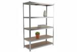 MAMUTEX Horganyzott fém állvány Mamutex Standard 180x120x60 cm - 5 polc, terhelhetőség 875 kg