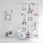 Family Collection Zuhanyfüggöny - Eiffel-torony - 180 x 180 cm (11528D)