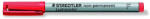 STAEDTLER Alkoholmentes marker, OHP, 0, 6 mm, STAEDTLER "Lumocolor® 316 F", piros (316-2) - iroszer24