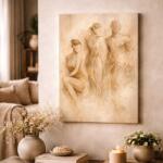 Art Gift Decor Картина от канава - Минималистични фигури