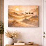 Art Gift Decor Картина от канава - Пустинно пътешествие