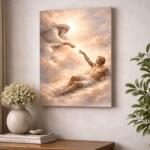 Art Gift Decor Картина от канава - Сътворението на човека