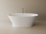 Foglia Cada freestanding ovala, compozit alb lucios, 167.7x81.3x60.5 cm, Foglia Classe (637741171103)