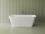Foglia Cada freestanding dreptunghiulara, compozit alb mat, interior lucios, 167.6x78.7x61 cm, Foglia Corsica (631247170103)