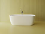 Foglia Cada freestanding ovala, compozit alb mat, interior lucios, 170x80x59.5 cm, Foglia Sophia (640484171103)