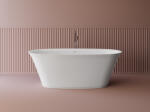 Foglia Cada freestanding ovala, compozit alb mat, interior lucios, 170x80x61 cm, Foglia Opal (631258170103)
