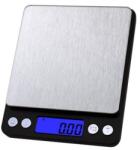  Mini Cantar Electronic, Flippy, pentru Alimente/Bijuterii, max 3 Kg, 2 x AA, 12.7 x 10.6 x 1.9 cm, Negru/Gri (164360) Cantar baie