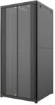 Mirsan Dulap rack 19" 36U 800x1750x800mm negru asamblat, incarcare statica 1000kg, usa aluminiu/sticla, Mirsan MR. HD. GTN36U88.01 (CABF-36U-MRHDGTN36U8801-MRS)