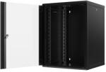 Mirsan Dulap rack perete 19" 16U 565x754x600mm negru asamblat, usa sticla, panou lateral detasabil Mirsan MR. WTC16U60MN. 01_KYK (CABW-16U-MRWTC16U60MN01KYK-MRS)