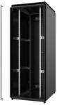 Mirsan Dulap rack 19" 42U 800x2043x1000mm negru asamblat, usa dubla aluminiu/sticla, Mirsan MR. GTV42U81.01 (CABF-42U-MRGTV42U8101-MRS)