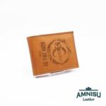 Amnisu Mandalóri mintás világos barna férfi bőr pénztárca ABH1021-manmin