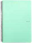 PAPIRNY Caiet spira, A5, verde, dictando, coperta plastic (8.0-073)