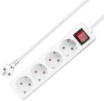 Active Prelungitor electric 3m 4 prize schuko, 16A, intrerupator, impamantare (ACT-17878)