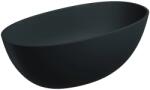 Omnires Cada freestanding, Omnires SHELL M+, 148 x 75 cm, negru mat lava (SHELL148WWBLV)