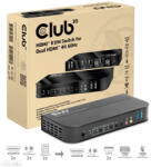 Club 3D HDMI KVM SWITCH FOR DUAL HDMI 4K 60Hz (CSV-1382) - pcland