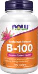NOW Vitamina B-100 cu eliberare prelungită - 100 tablete