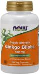NOW Ginkgo Biloba Dublă Putere - 120 mg · 100 vcaps
