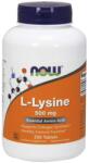 NOW L-Lizină - 500 mg · 250 tablete