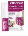 BetterYou Spray oral zilnic pentru copii cu vitamina D+K2, aromă de gumă de mestecat și afine - 15 ml