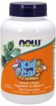 NOW Kid Cal - Delicios cu Aromă de Portocale - 100 jeleuri