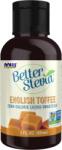 NOW Better Stevia - Stevia Lichidă, Aromă de Toffee Englezesc - 59 ml