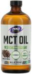 NOW NOW - Ulei MCT Aromă de Ciocolată Mocha - 473 ml