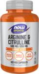 NOW Arginină & Citrulină - 240 capsule