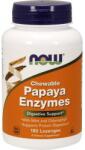 NOW Enzimă de Papaya, Mestecabile - 180 pastile
