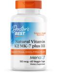 Doctor's Best Vitamina Naturală K2 MK7 cu MenaQ7 plus D3 - 180mcg · 60 vcaps