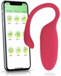  Flamingo okos, akkus vibrációs tojás Sötét piros - sex-shop