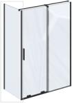 RAVAK Roll - Zuhanyfal 80x195 cm, fekete/átlátszó üveg X90V40300Z1 (X90V40300Z1)