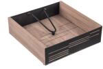 ORION poháralátét, 4 darab fa + állvány LINE 10 × 10 cm (710846)