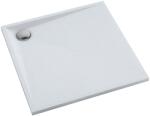 Omnires Cadita de dus, Omnires STONE, compozit, 80 x 80 cm, alb mat (STONE80-KBM)