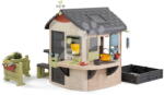 Smoby Căsuță cu spațiu de joacă cu nisipar lângă intrarea din spate Mud Cooking House Life Smoby cu suprafață de lucru extensibilă cu filtru UV de la 24 de luni (SM810303-H) Casuta pentru copii