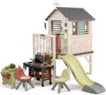 Smoby Căsuță pe piloni cu spațiu de ședere pentru bucătarul-șef House On Stilts Life Smoby cu tobogan și filtru UV (SM810301-L) Casuta pentru copii