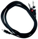 RockCable RCL 20912 D4 Patch kábel, 2 x TS Jack 6.3 mm TRS Jack 3.5 mm-re, 1.5 m hossz (RCL 20912 D4)
