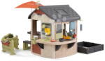 Smoby Căsuța de joacă cu lampă deasupra intrării Mud Cooking House Life Smoby cu blat de lucru extensibil cu filtru UV pentru copii de la 24 luni (SM810303-E) Casuta pentru copii