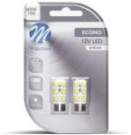 m-tech W5W W2.1x9.5d 6LED fehér, 2 darab, LB083W (LB083W)