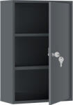 Kleankin Dulap medical de perete, dulap pentru baie cu 3 rafturi, 2 chei, 40 x 18 x 60 cm, Gri | Aosom Romania (834-295V00GB)