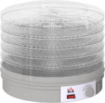 HOMCOM Dehidrator cu 5 niveluri, 245W cu reglaj temperatură, Gri | Aosom Romania (800-144V90GY) Uscator de fructe