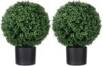 HOMCOM Arbore Artificial Buchsbaum, Sferic, 52x40 cm, Verde | Aosom Romania (830-818V00GN)