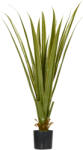 HOMCOM Plantă artificială tip agave în ghiveci, înălțime 90 cm, 16 frunze, interior și exterior, realism ridicat | Aosom Romania (830-683V00GN)
