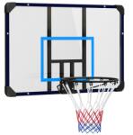 SPORTNOW Coș de Baschet de Perete, Mini Coș de Baschet cu Panou Indestructibil și Cerc din Oțel, 113x61x73 cm, Negru | Aosom Romania (A61-039V00BU)