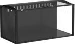 PawHut Cușcă mare pentru hamster 105x51x53 cm cu capac ventilat rabatabil, Cadru din oțel, Panouri transparente Negru | Aosom Romania (D51-540V01BK)