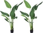 HOMCOM Palmierul Calatorilor Artificial de 5 metri Cu Ghiveci, Planta Artificiala, Pentru Decorarea Camerei De Zi, Biroului De Acasa | Aosom Romania (830-802V00GN)
